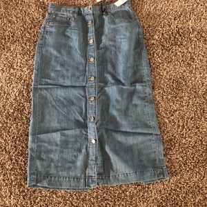 Gap Denim Skirt Knee Length